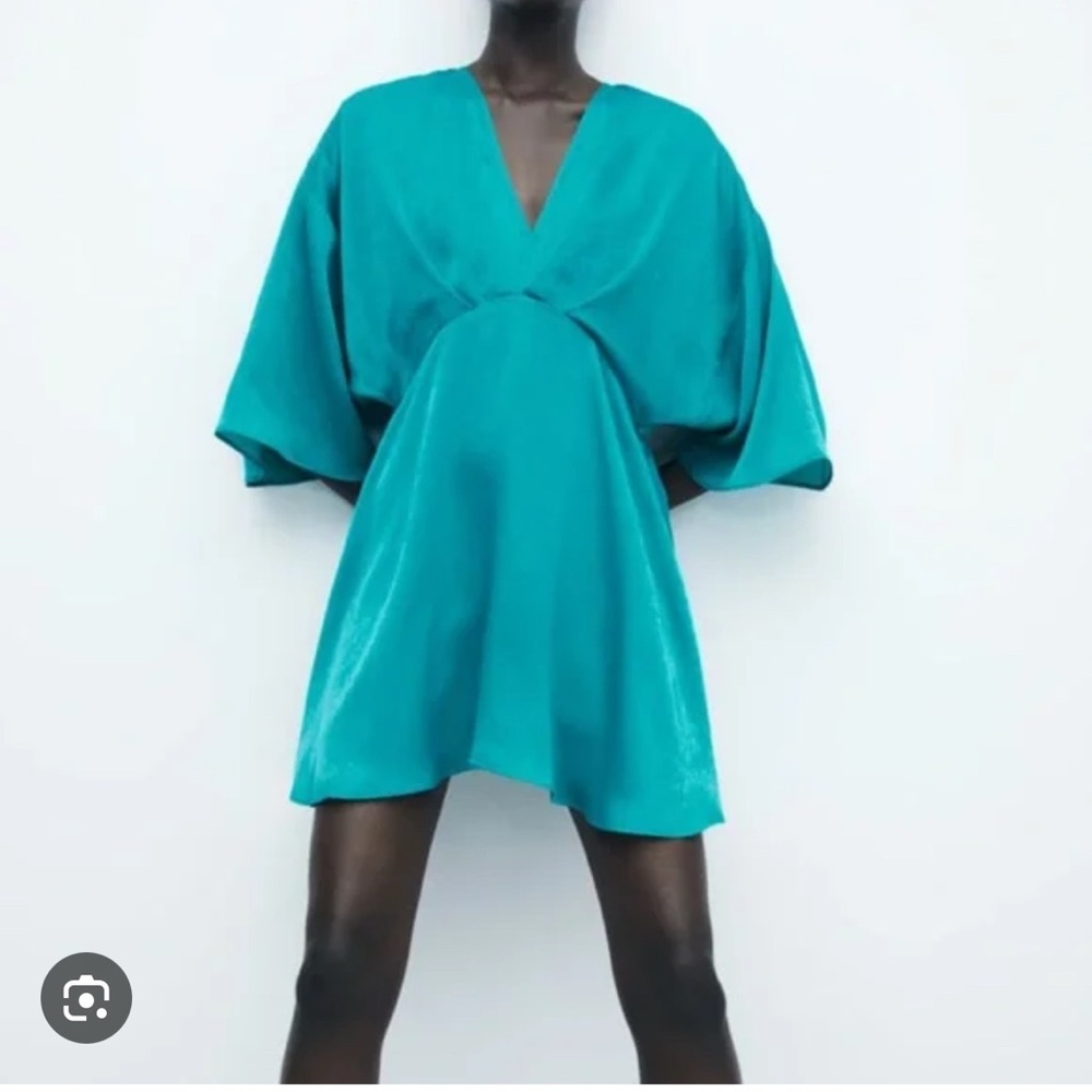NWOT Zara Elegant Satin Jumpsuit Dress